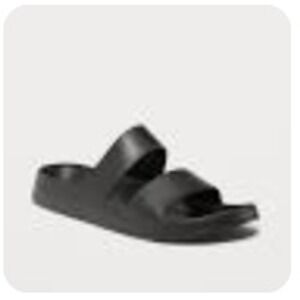 Old Navy Womens Black Double Strap Slide Sandals size 10 partially‎ plant based